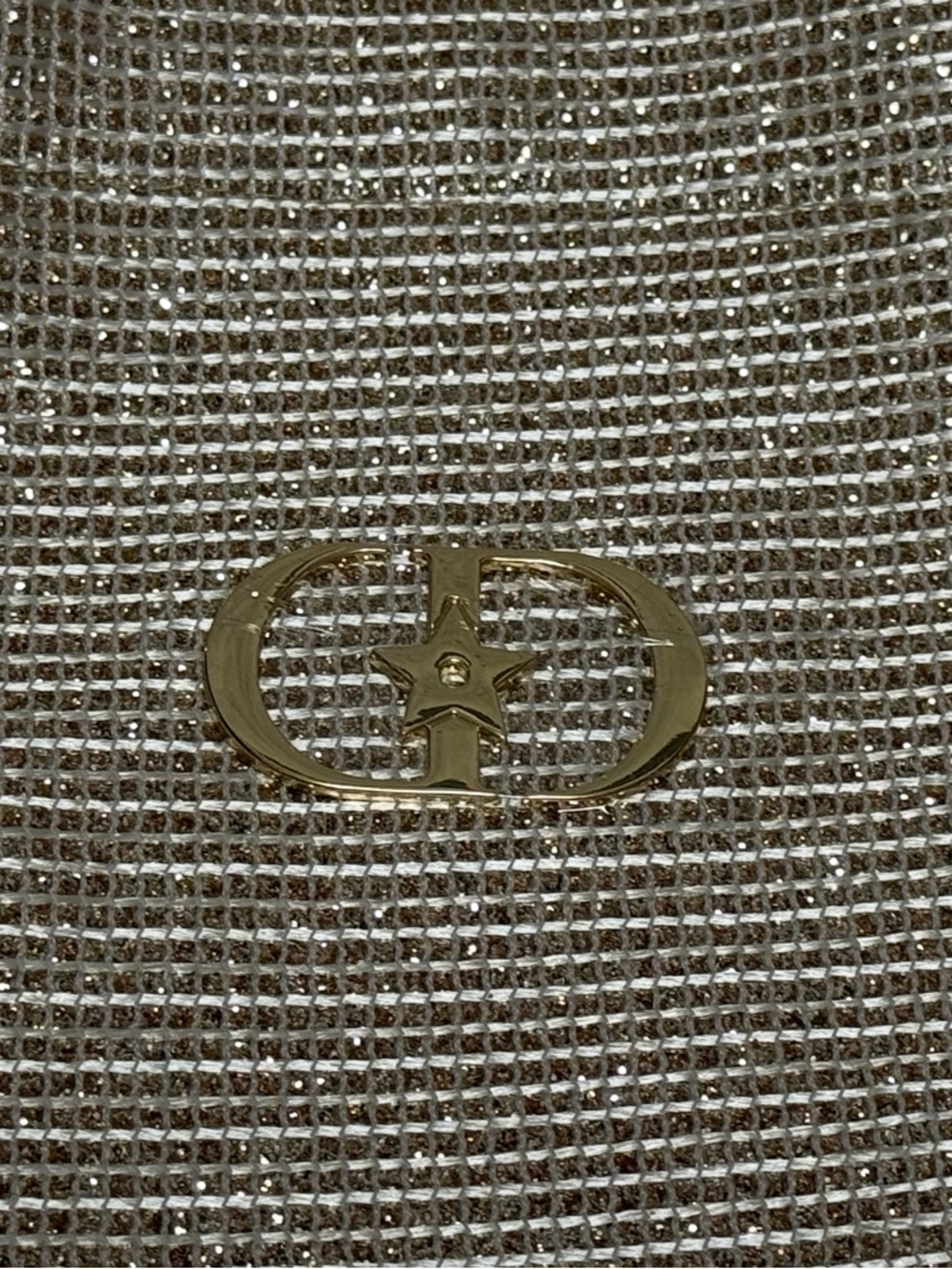 Dior Gold Metallic Straw Tote Bag with Logo Accent- GWP - Picture 8 of 12